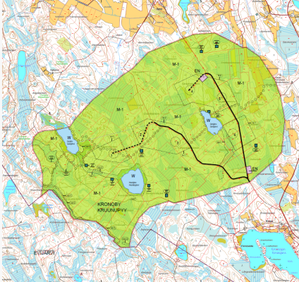 karta över vindkraft vid Markjärv